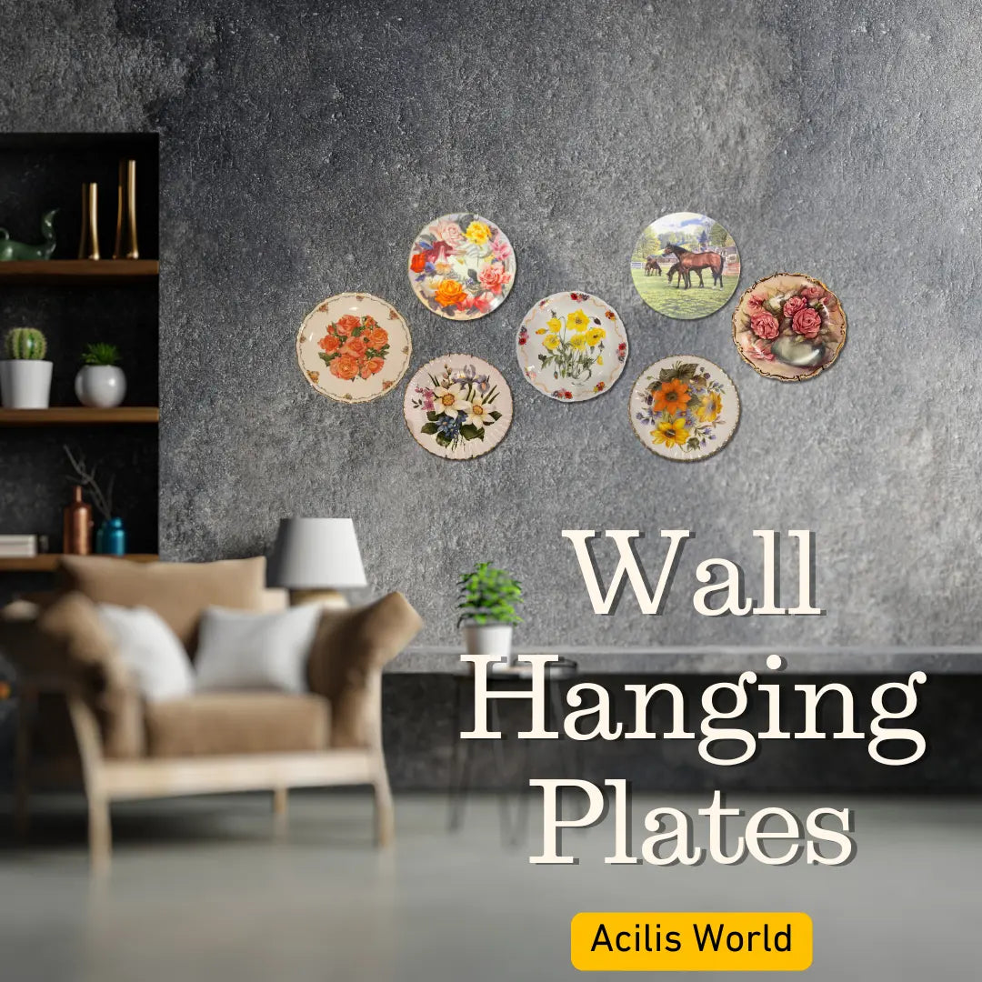 Add some charm to your walls by adding beautiful wall hanging plates with Acilisworld