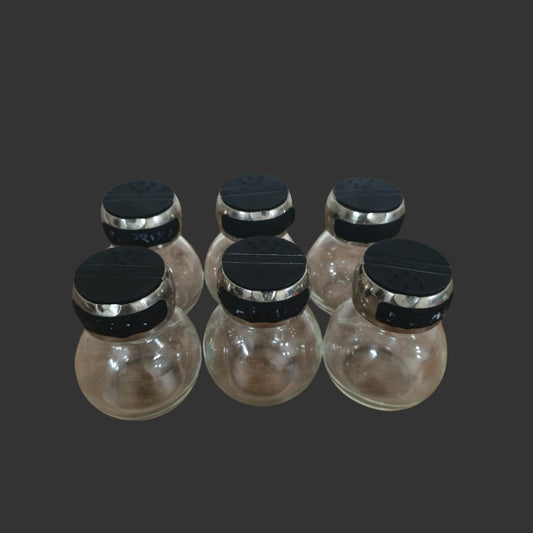 A Set of 06 Spice Jars