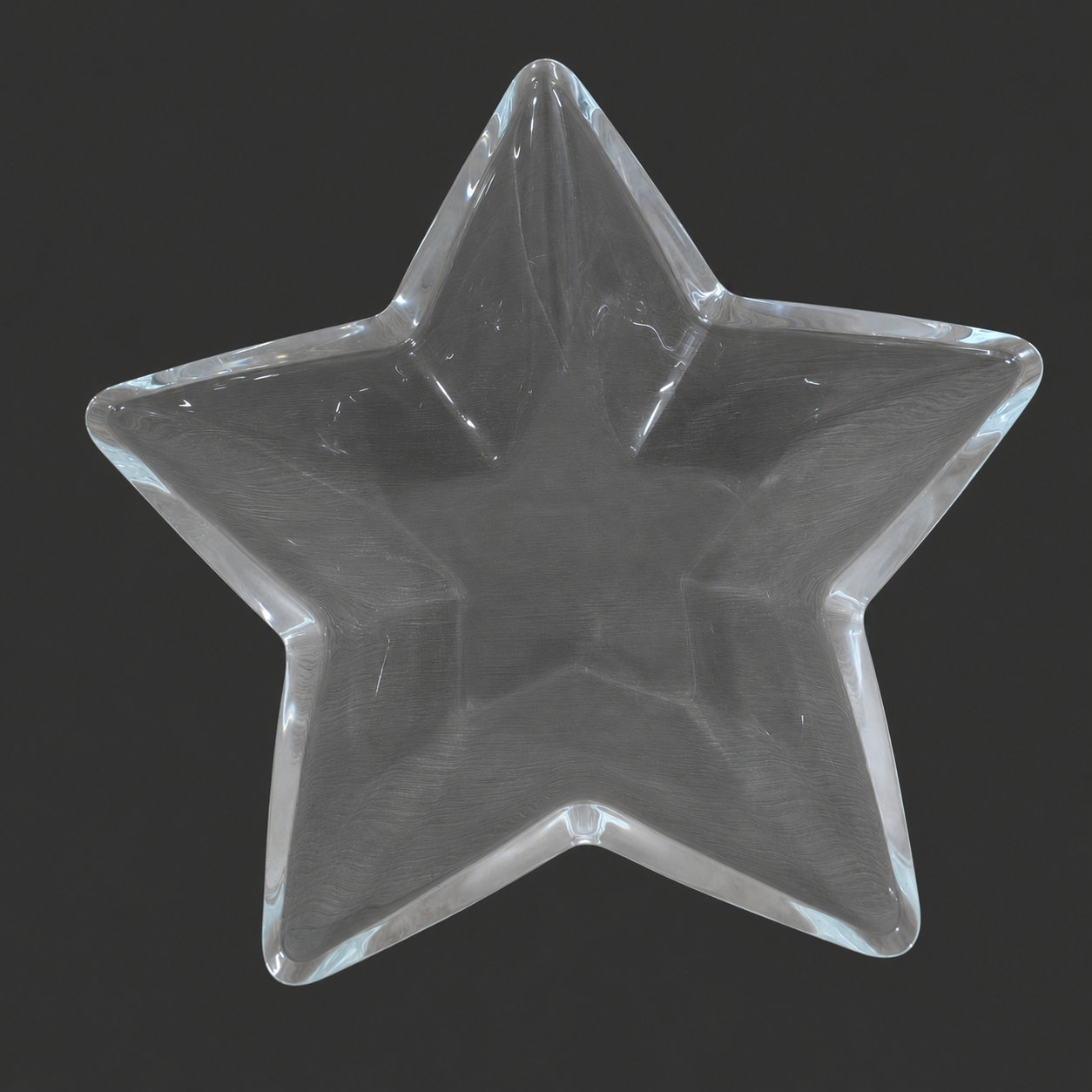 Star-Shaped Glass Bowl