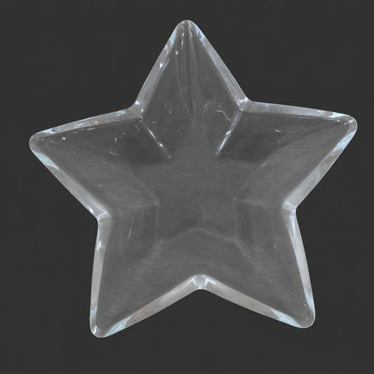 Star-Shaped Glass Bowl