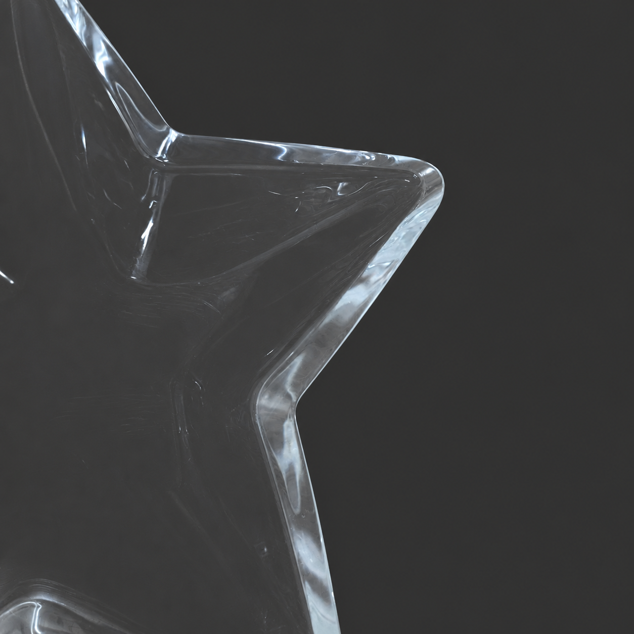 Star-Shaped Glass Bowl