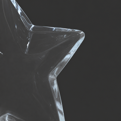 Star-Shaped Glass Bowl