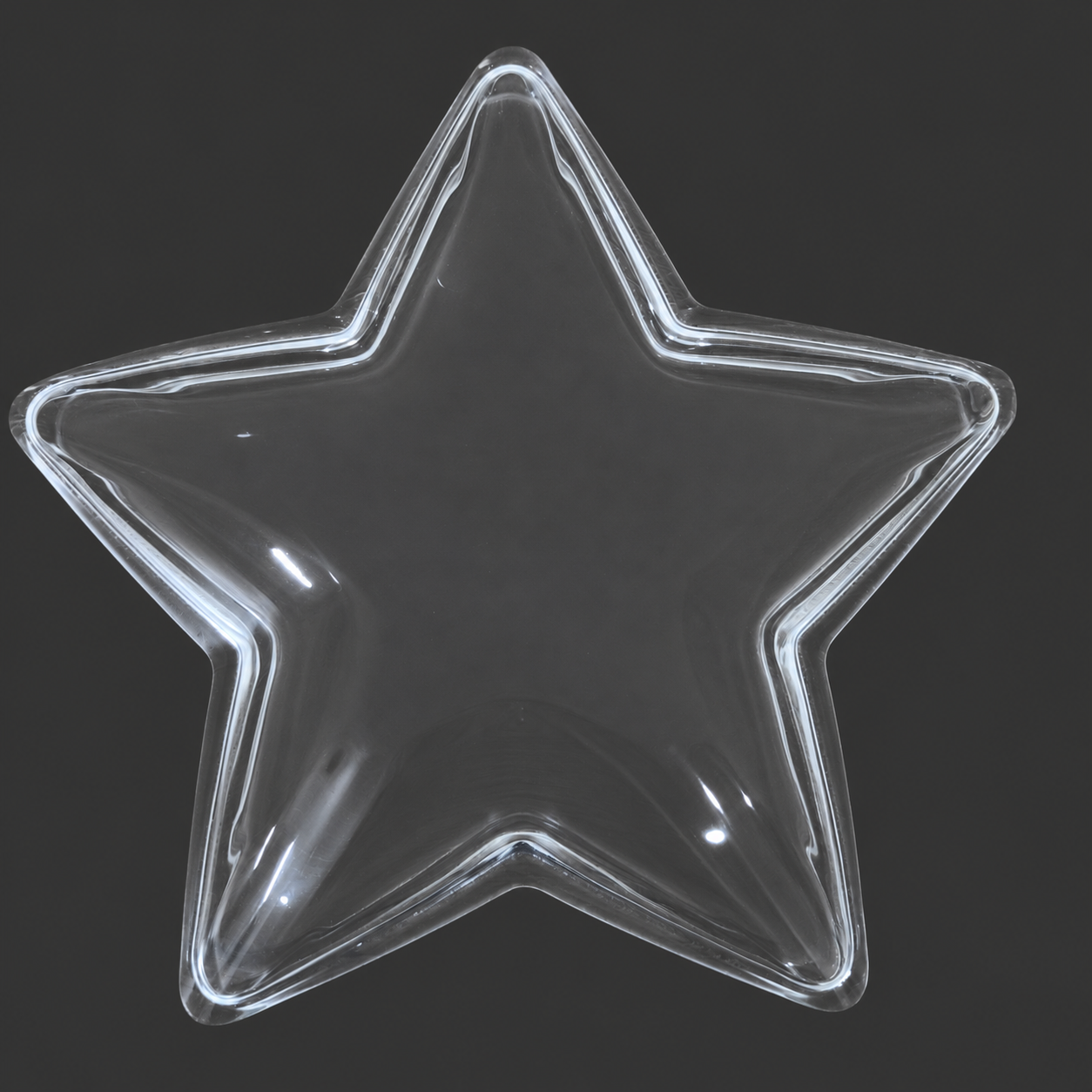 Star-Shaped Glass Bowl