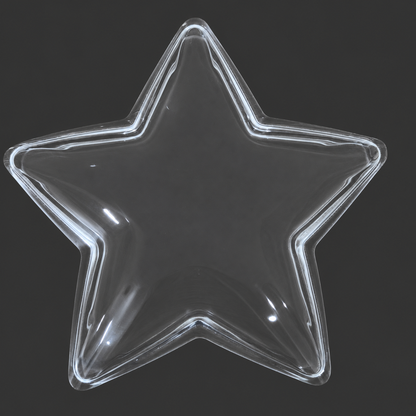 Star-Shaped Glass Bowl