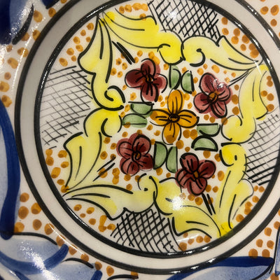 Hand painted ceramic plate